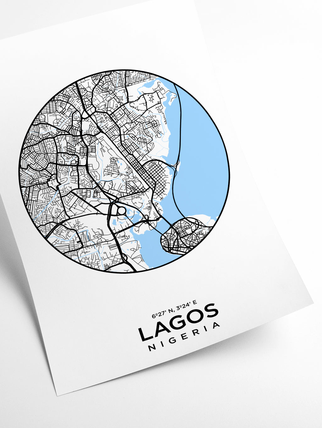 Map of Lagos