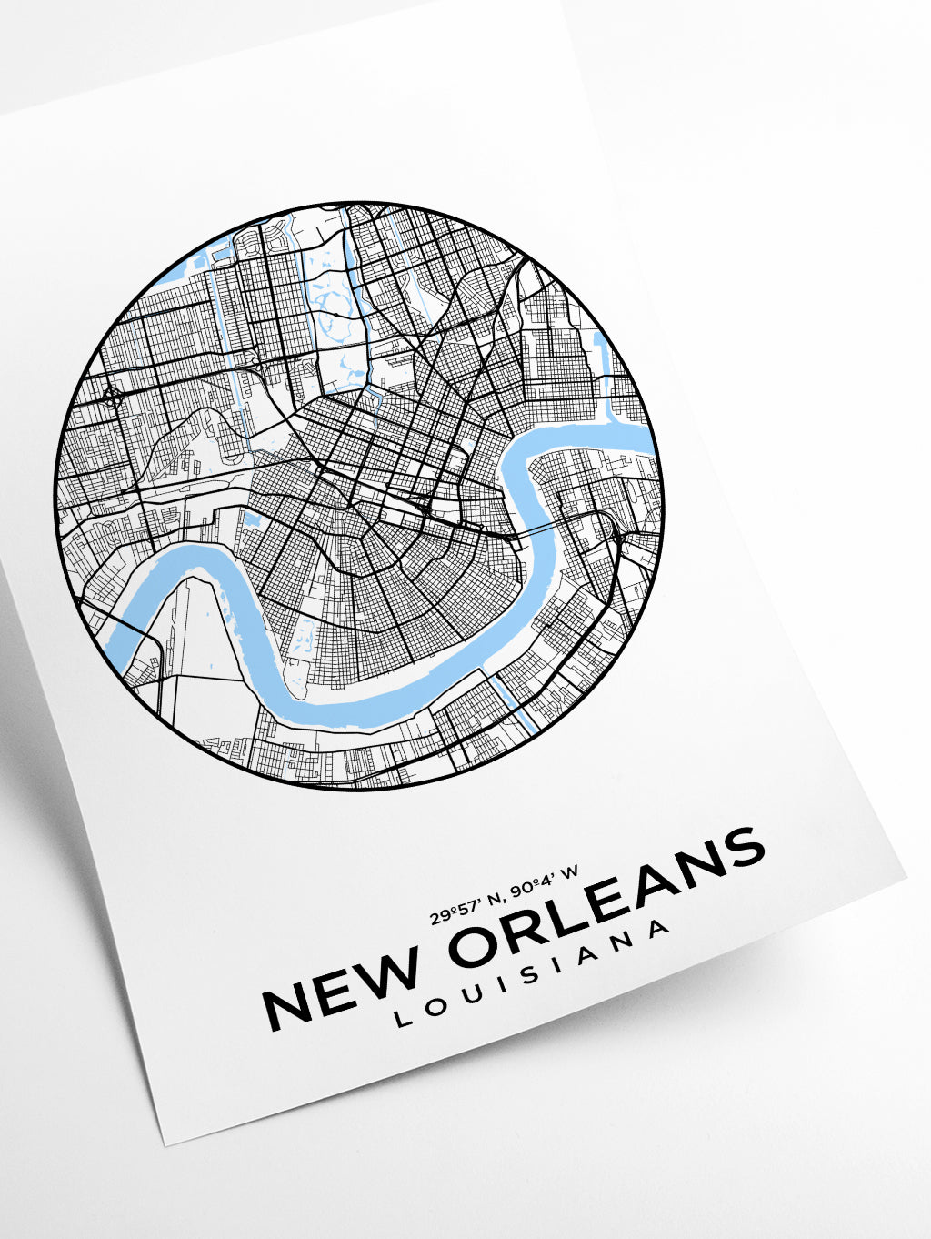 Map of New Orleans