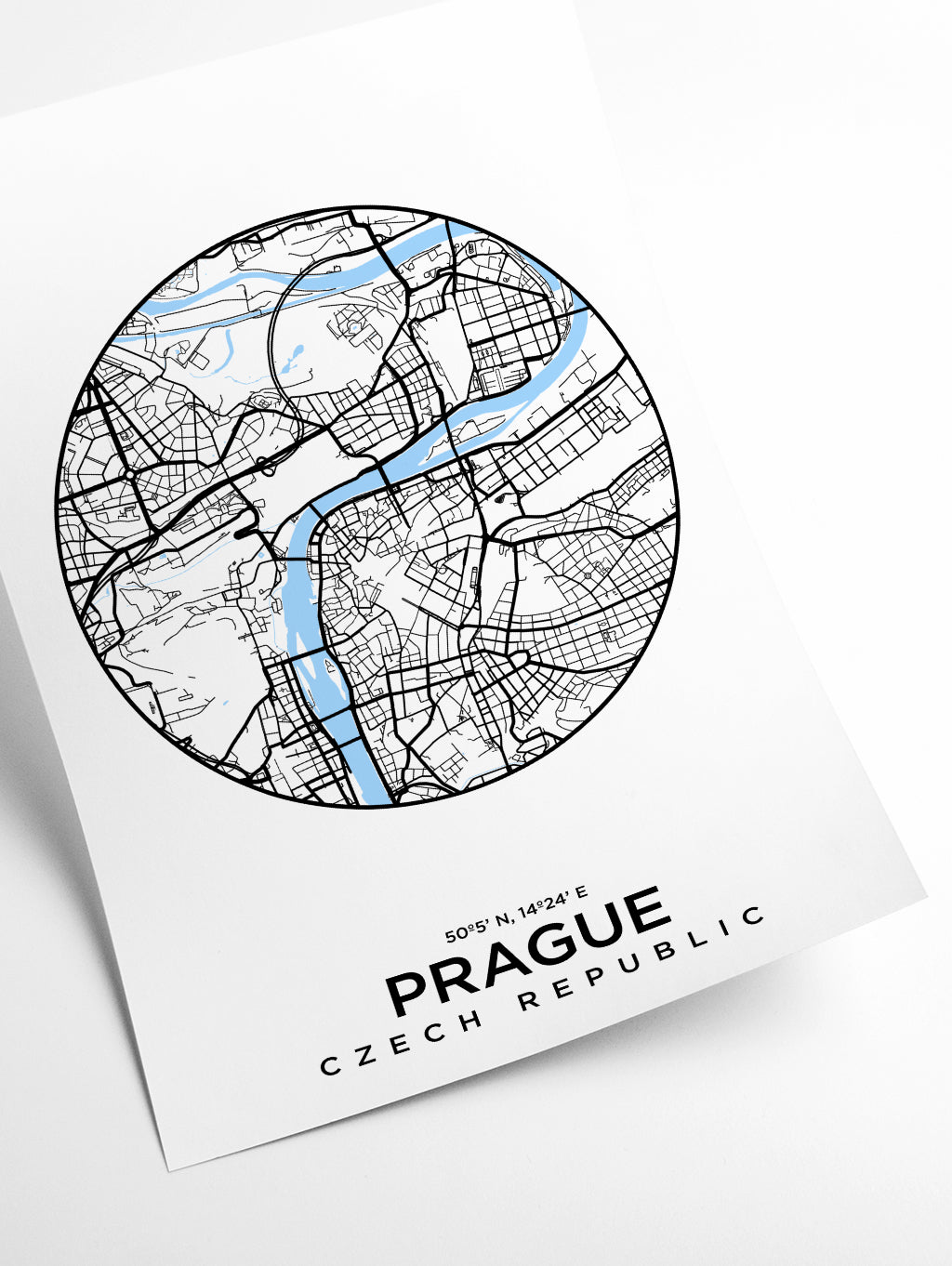 Map of Prague