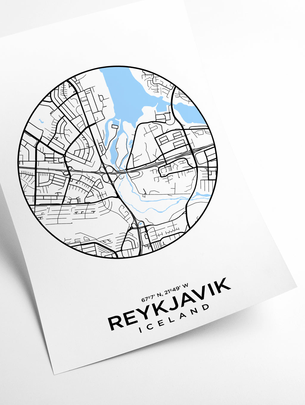 Map of Reykjavik