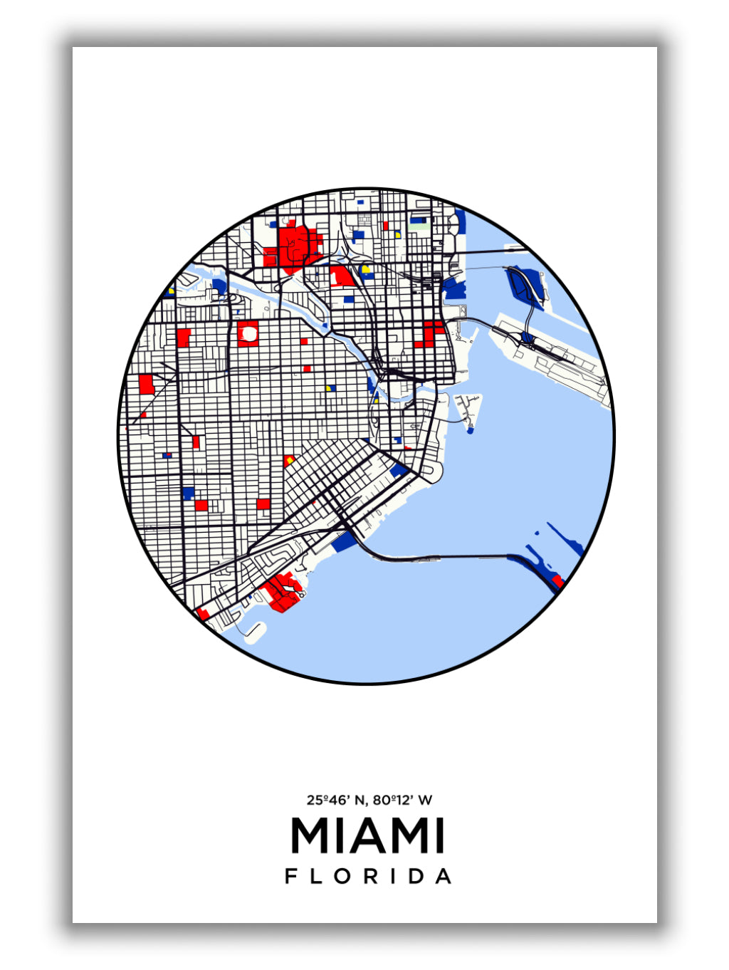 Map of Miami Florida 1