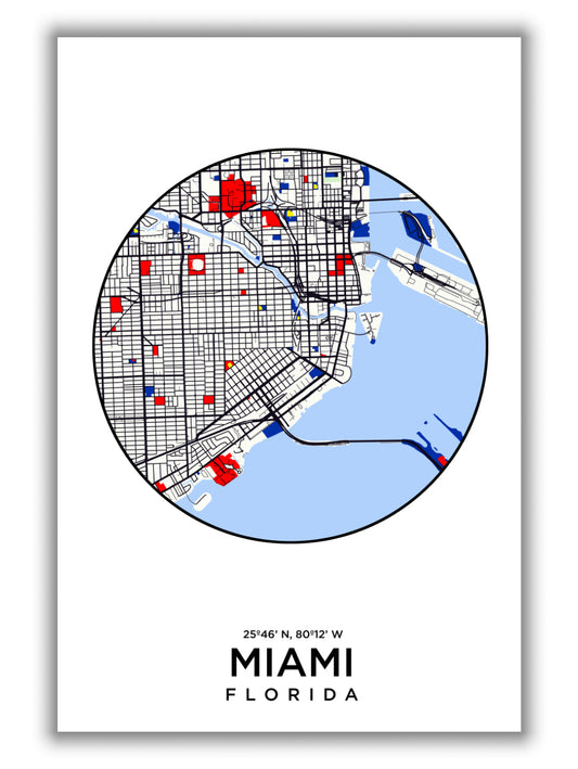 Map of Miami Florida 1
