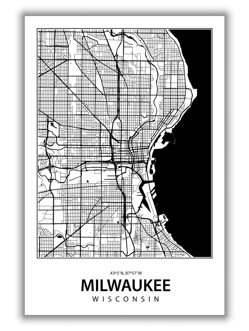 Map of Milwaukee