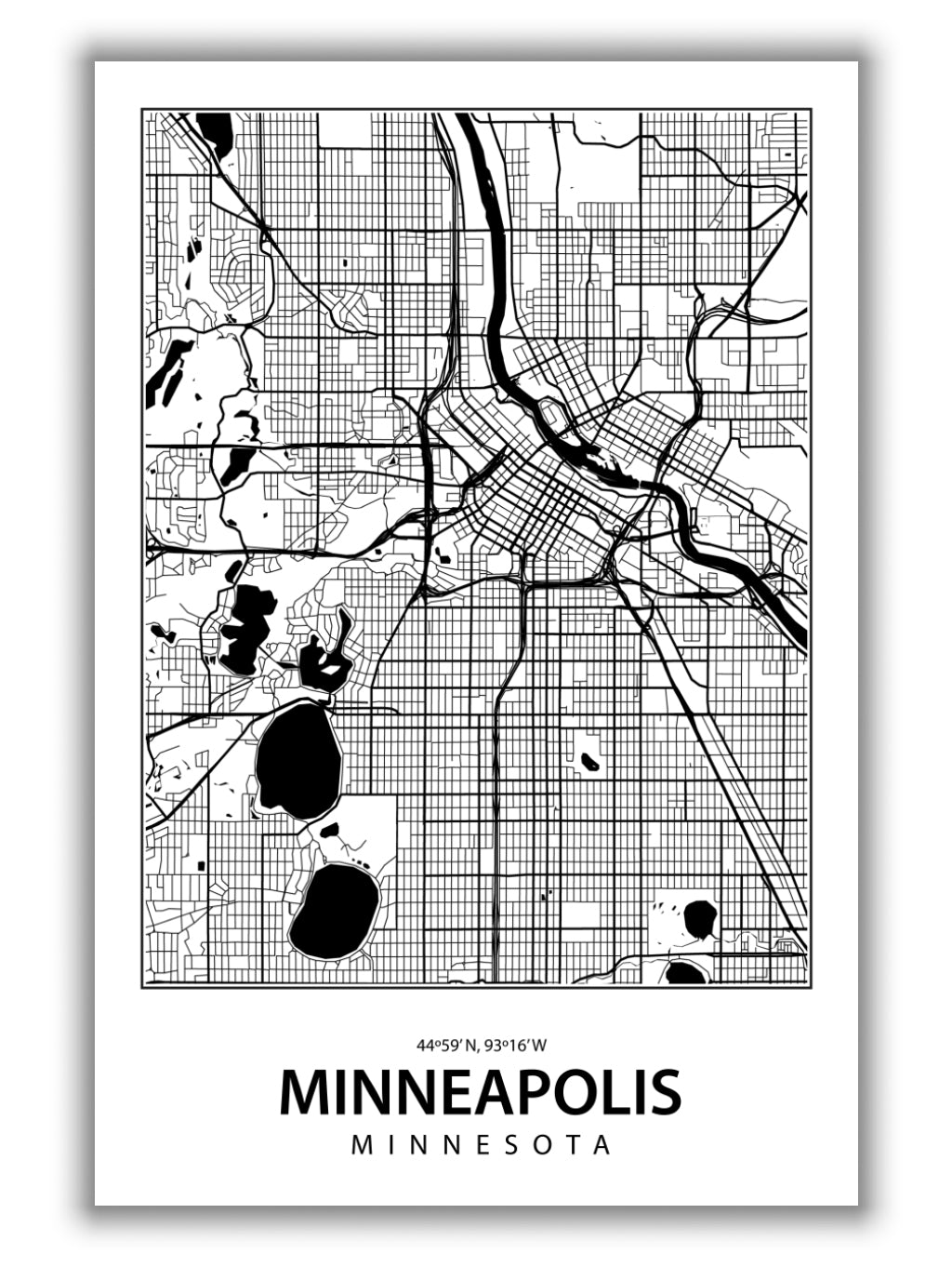 Map of Minneapolis