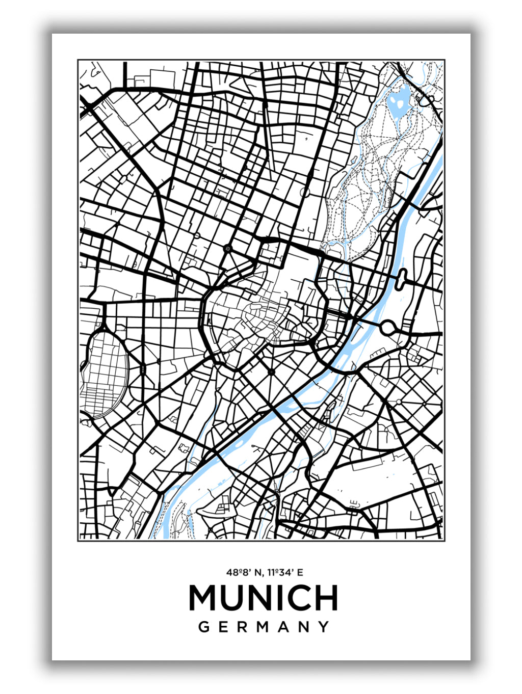 Map of Munich Germany