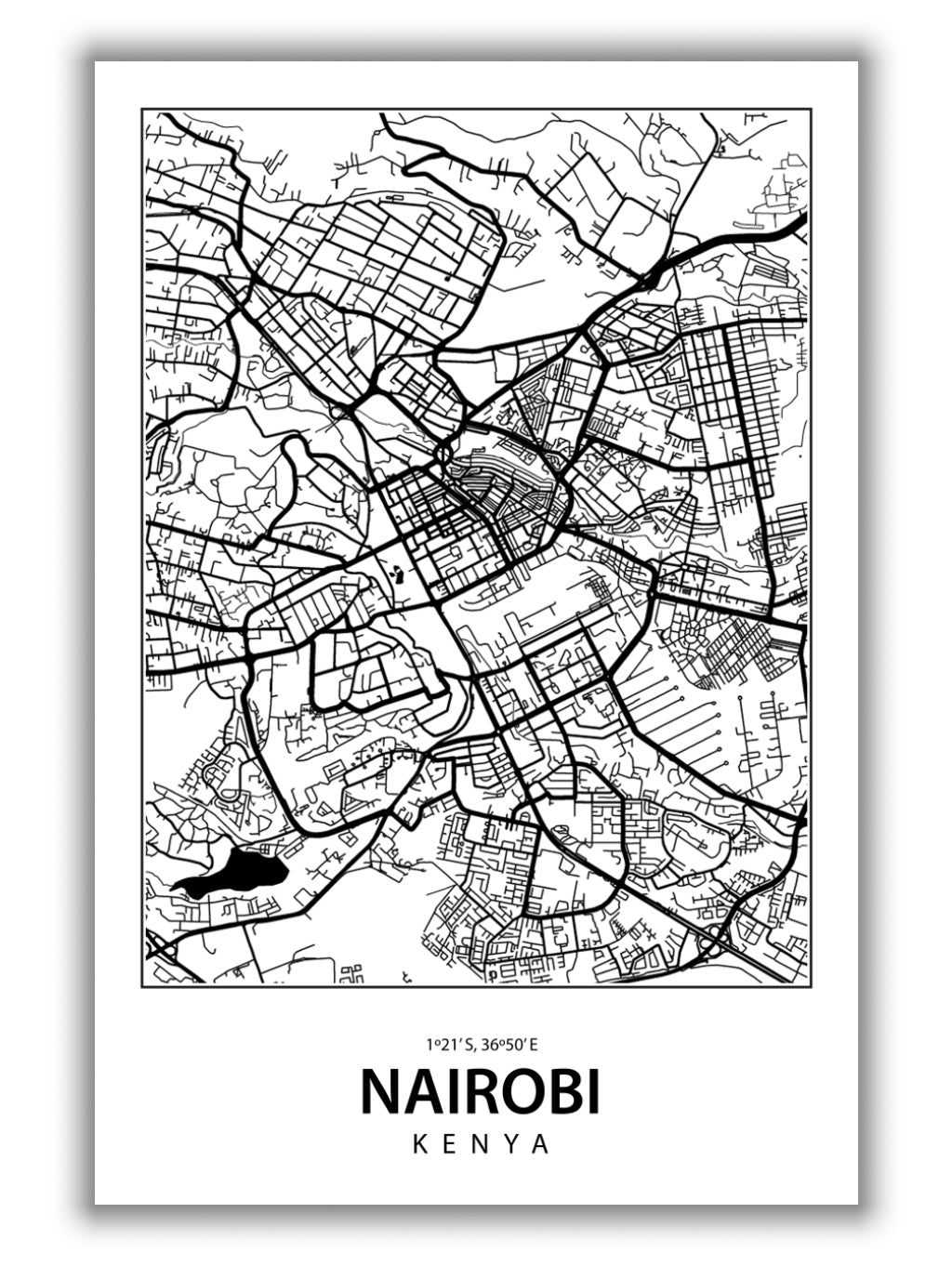 Map of Nairobi