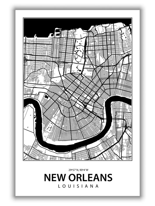 Map of New Orleans