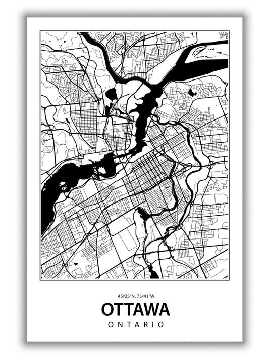 Map of Ottawa Canada