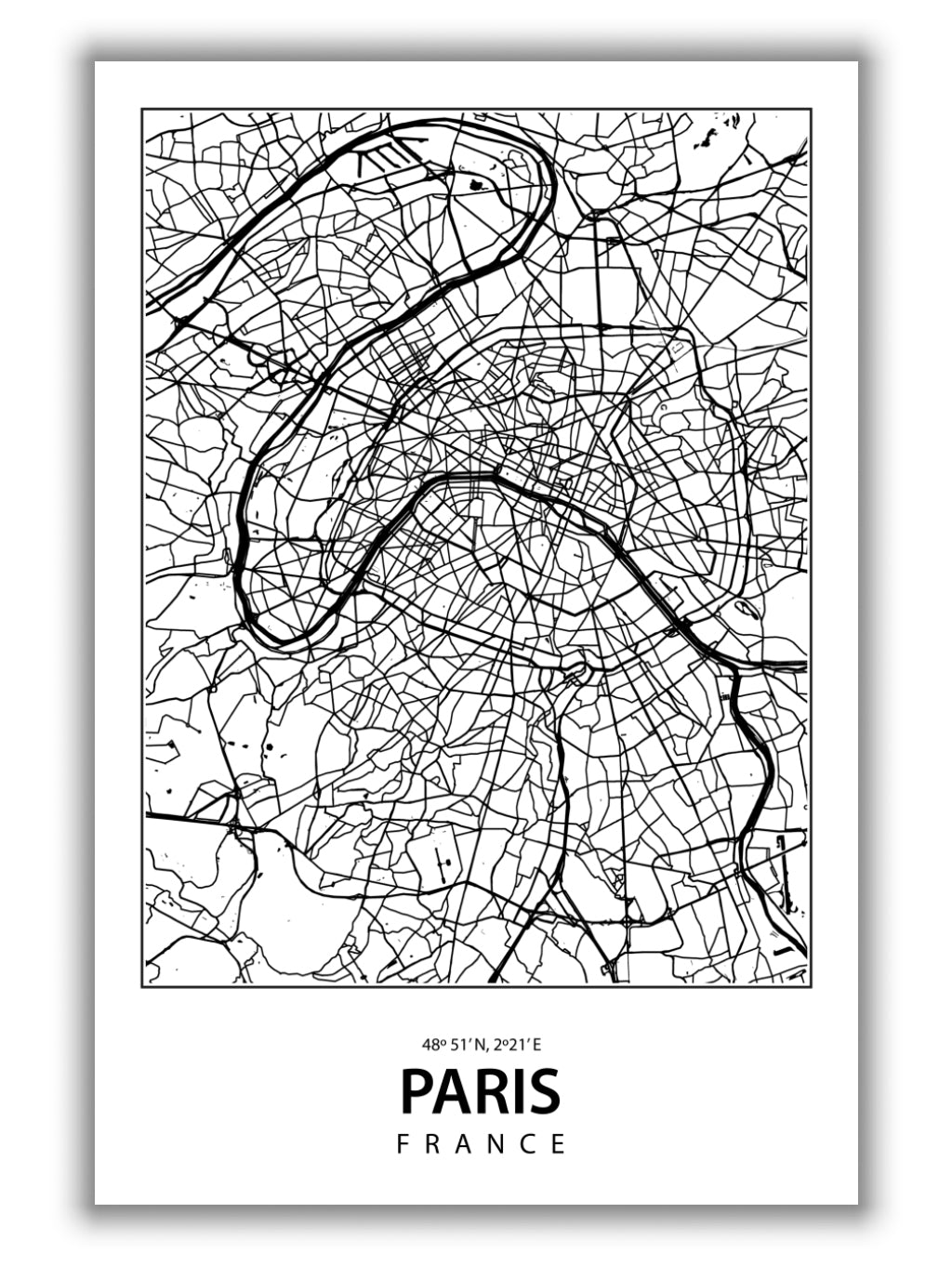 Map of Paris