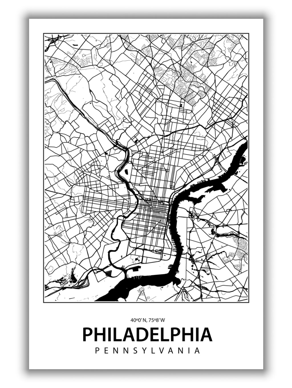 Map of Philidelphia