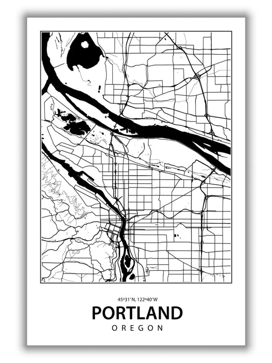 Map of Portland