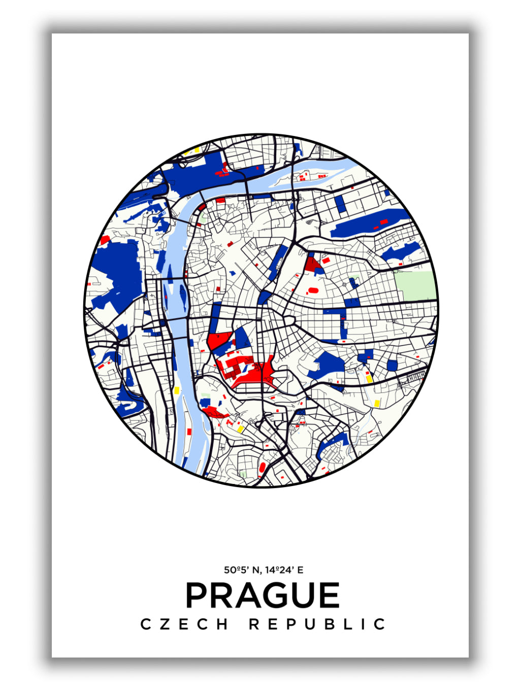 Map of Prague