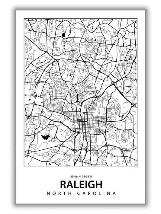 Map of Raleigh