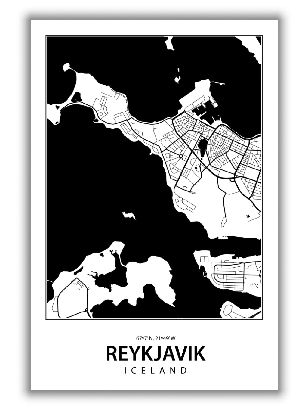 Map of Reykjavik