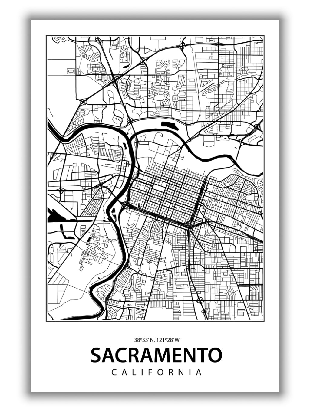 Map of Sacramento