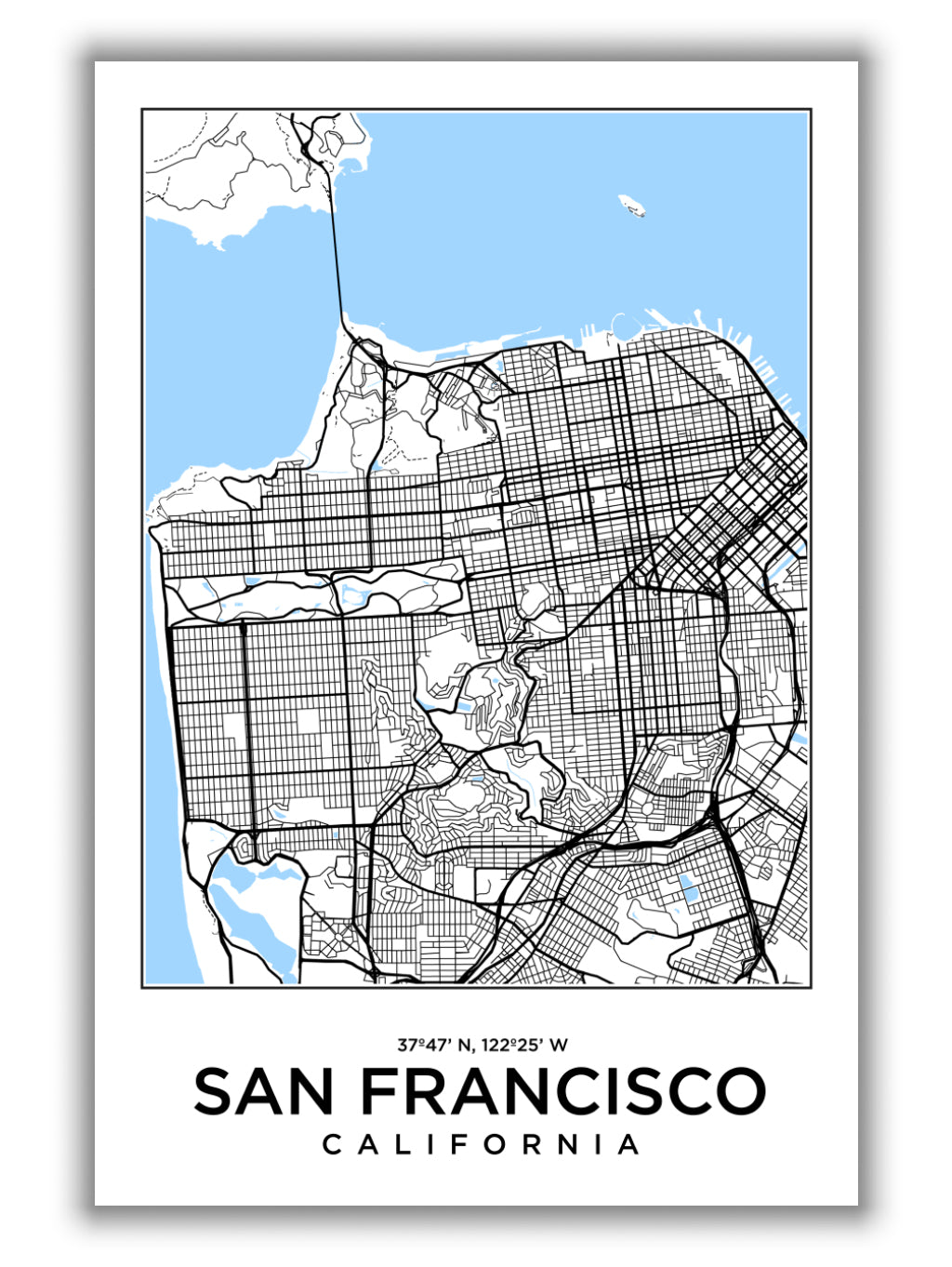 Map of San Francisco California
