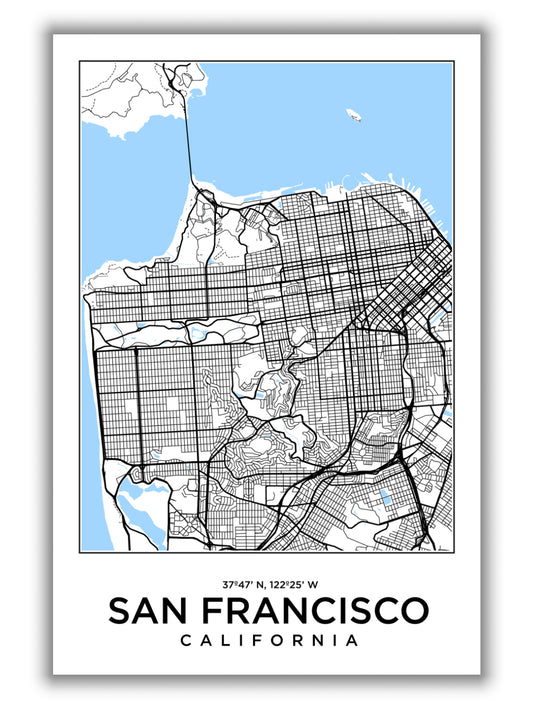 Map of San Francisco California