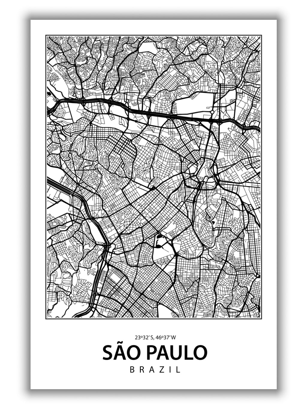 Map of Sao Paulo