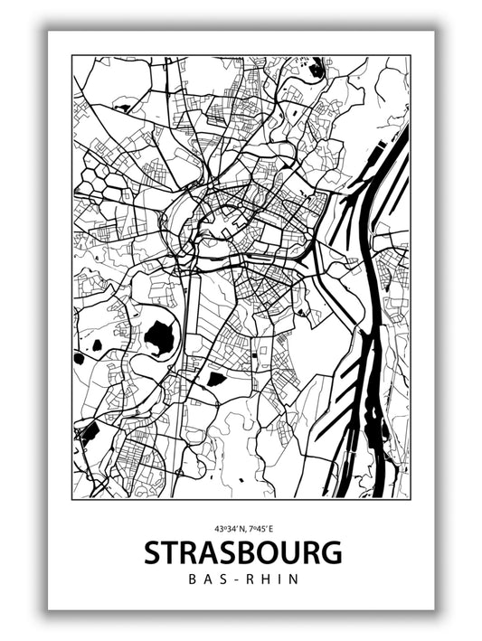 Map of Strasbourg
