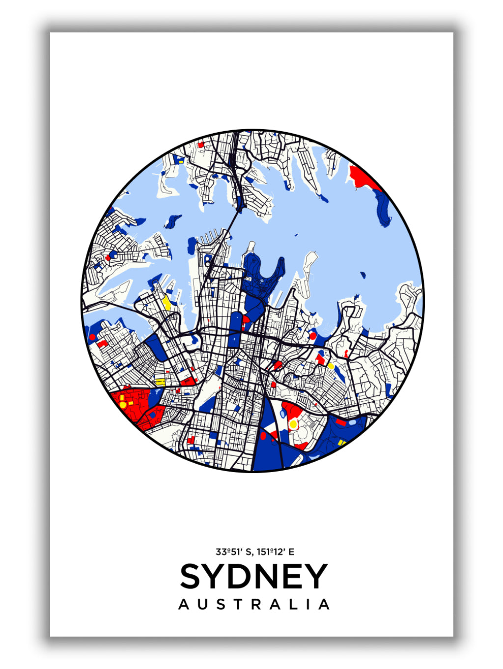 Map of Sydney Australia