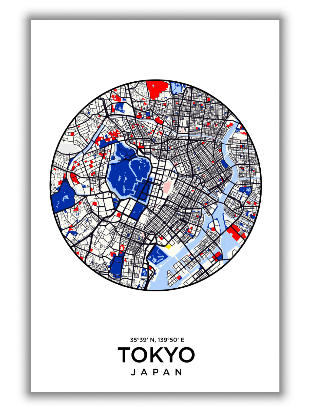 Map of Tokyo Japan