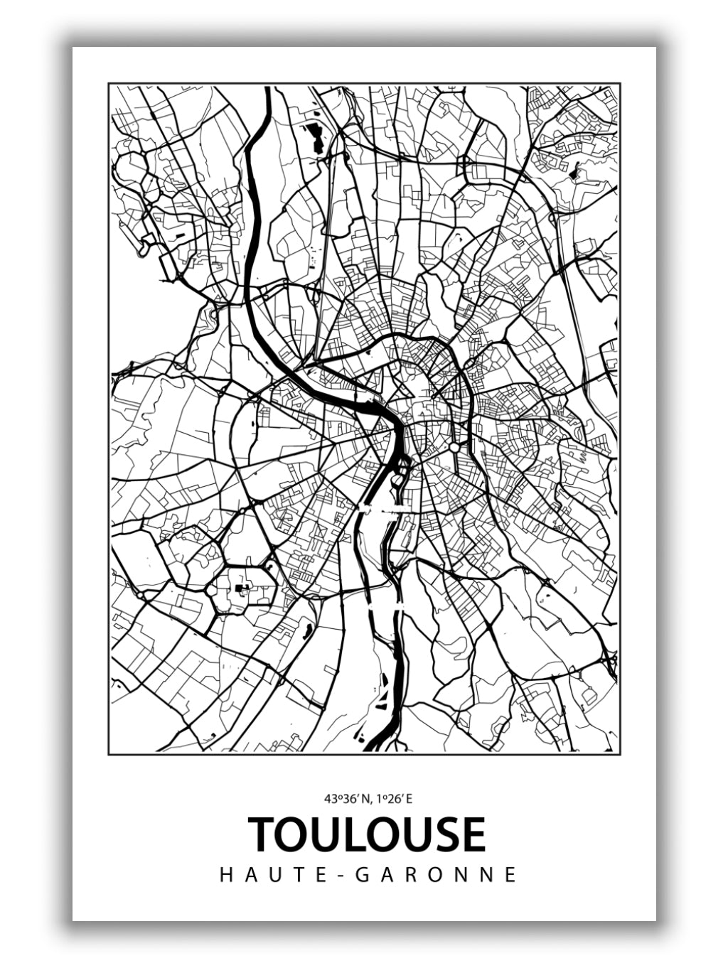 Map of Toulouse