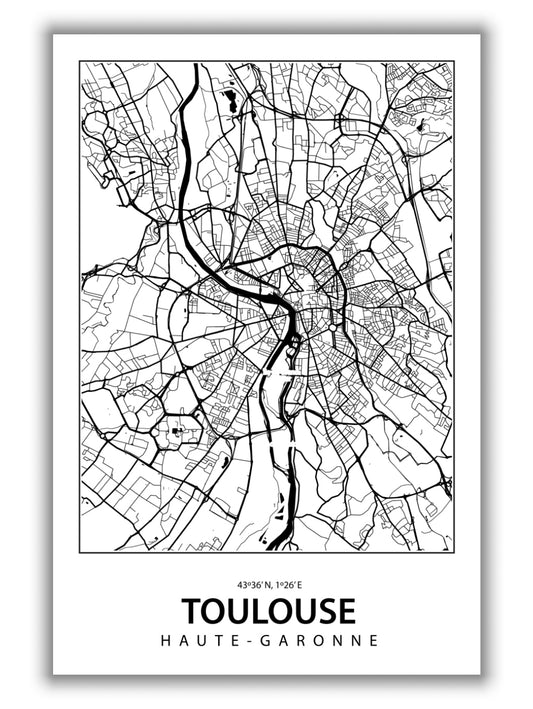 Map of Toulouse