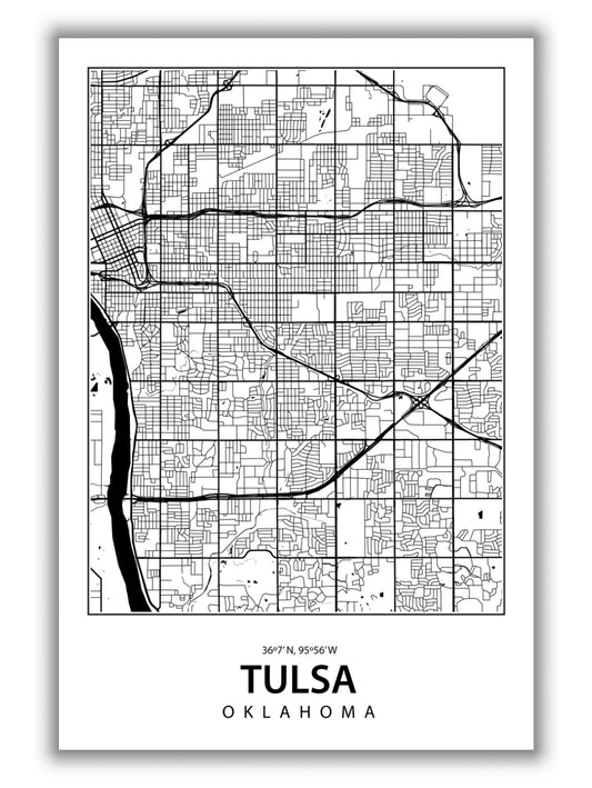 Map of Tulsa
