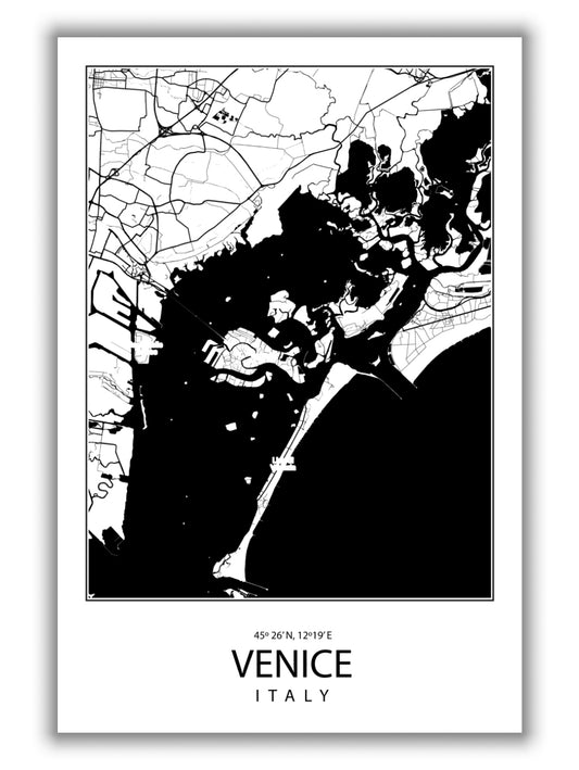 Map of Venice Italy