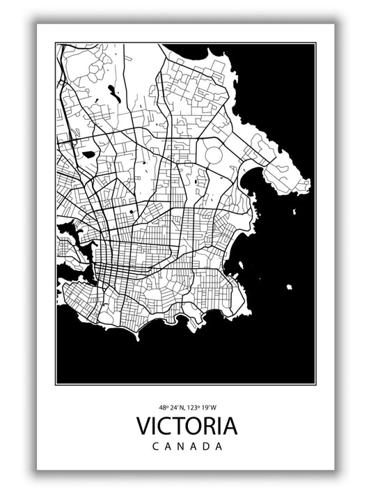 Map of Victoria Canada