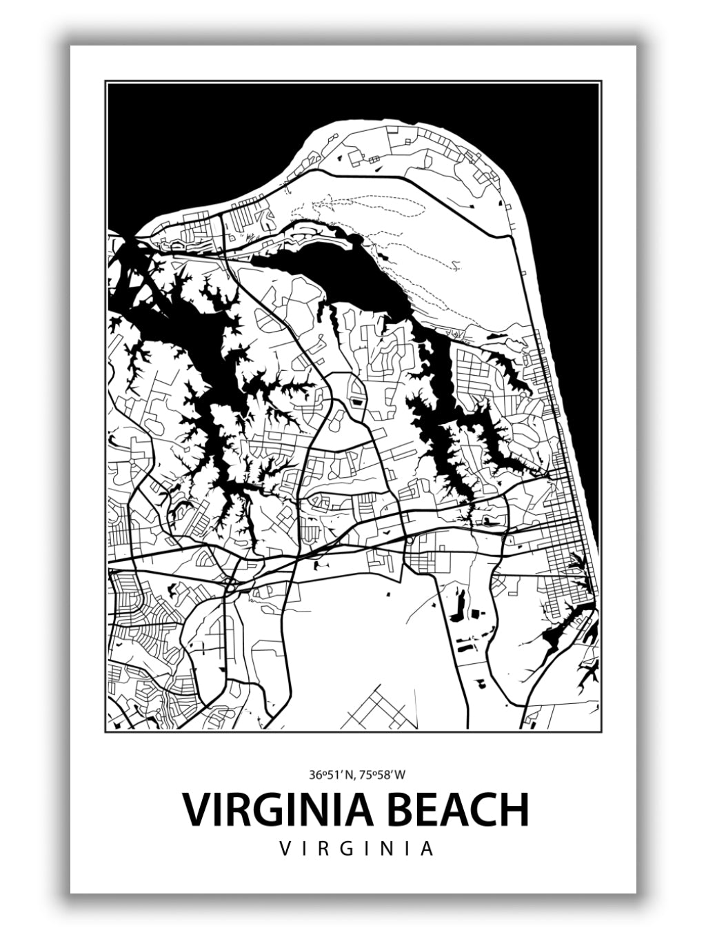 Map of Virginia Beach