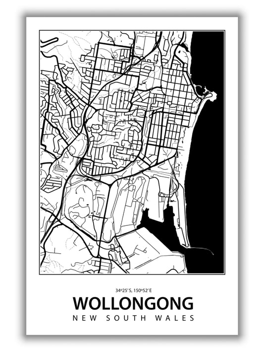 Map of Wollongong