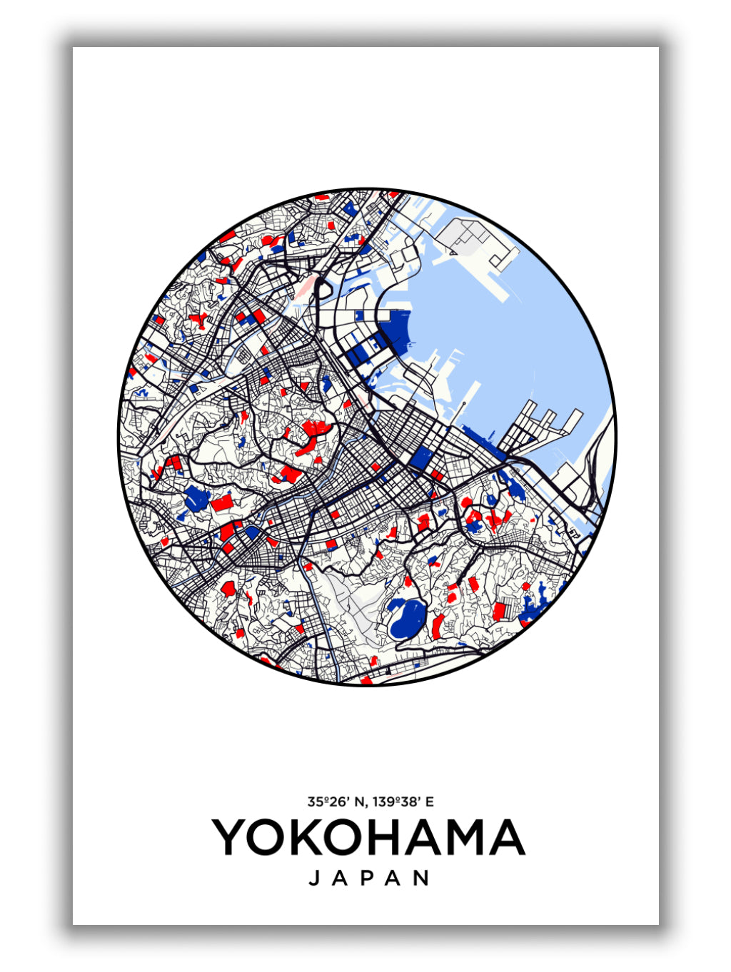 Map of Yokohama Japan
