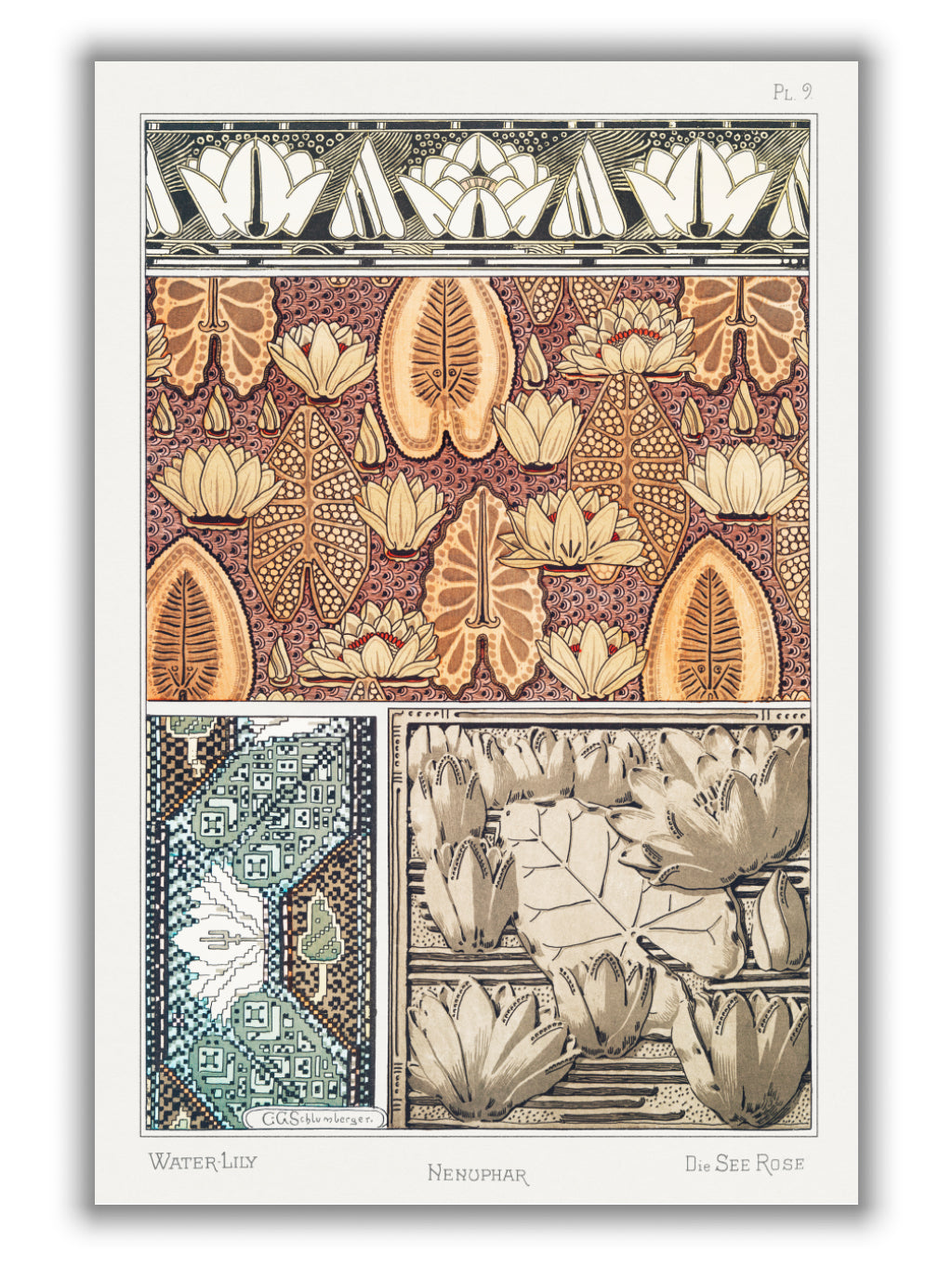Nénuphar (water lilies) III by Maurice Pillard Verneuil