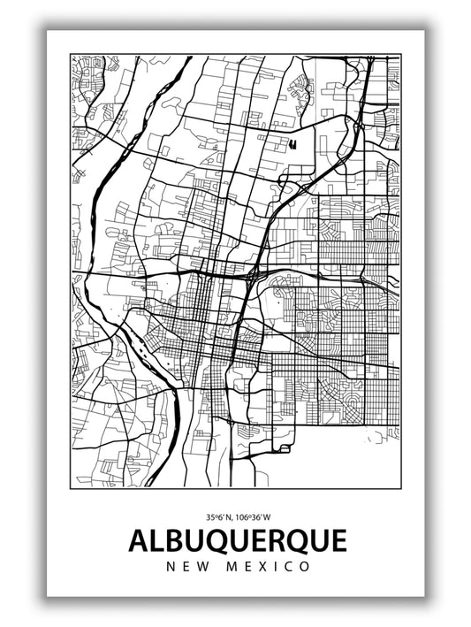 Map of Albuquerque