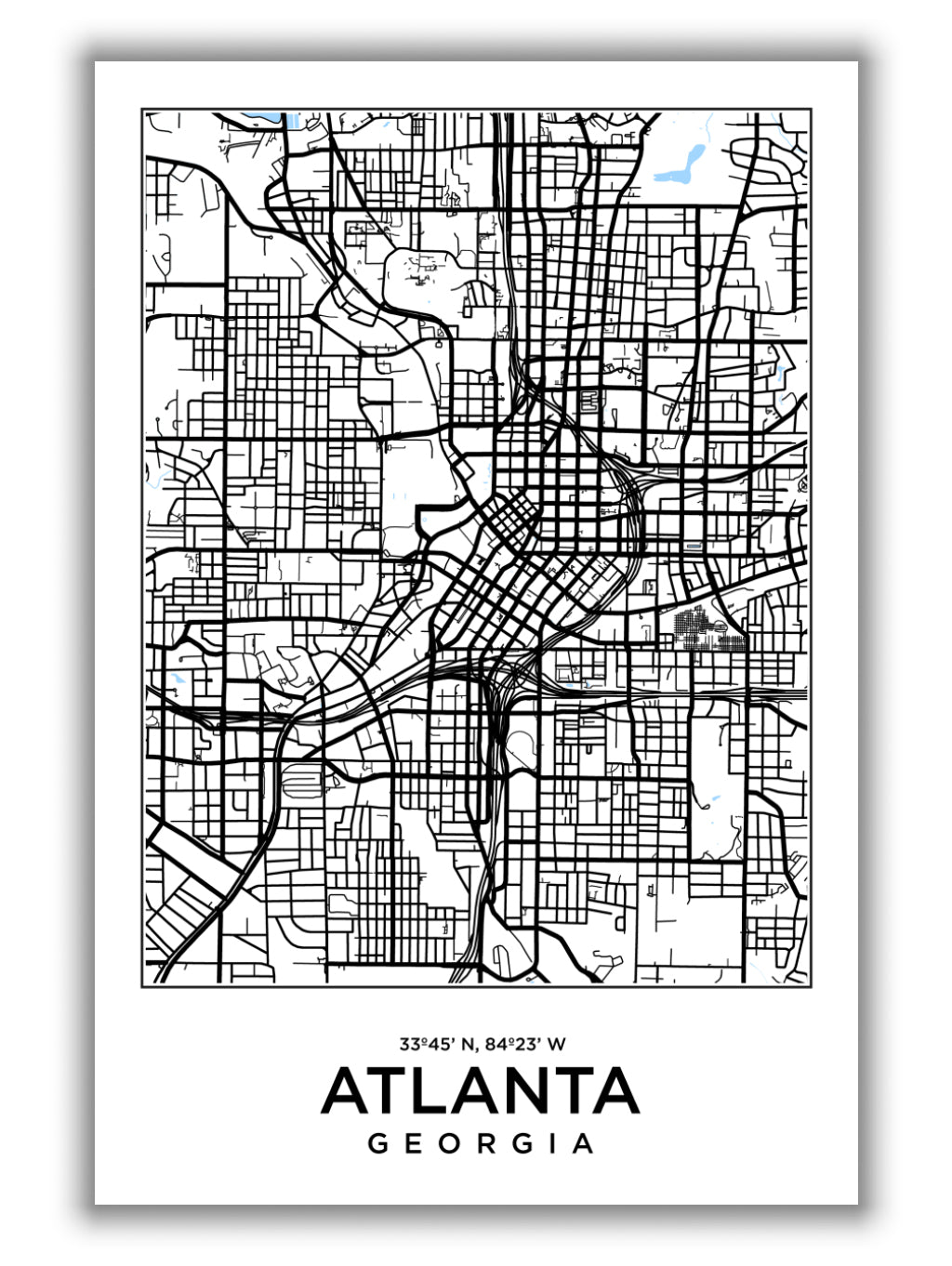 Map of Atlanta Georgia