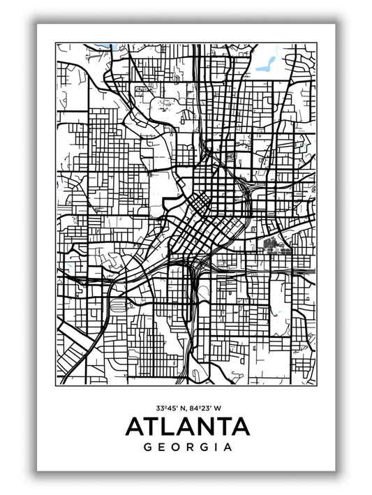 Map of Atlanta Georgia