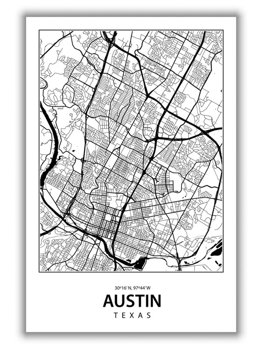 Map of Austin Texas