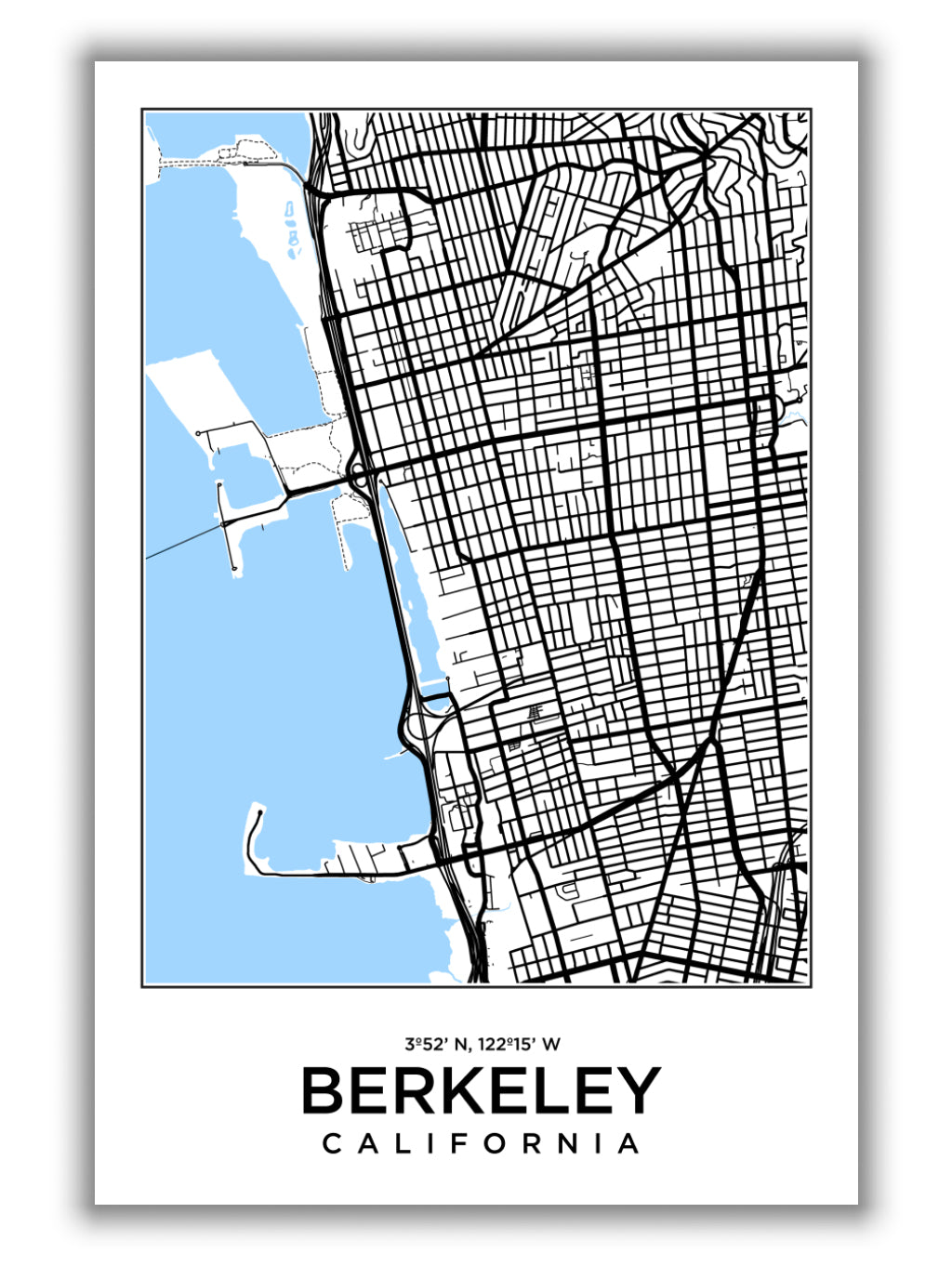 Map of Berkeley California
