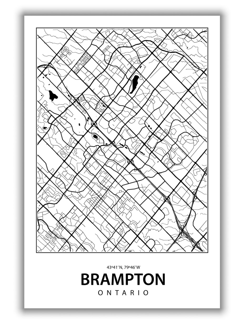 Map of Brampton