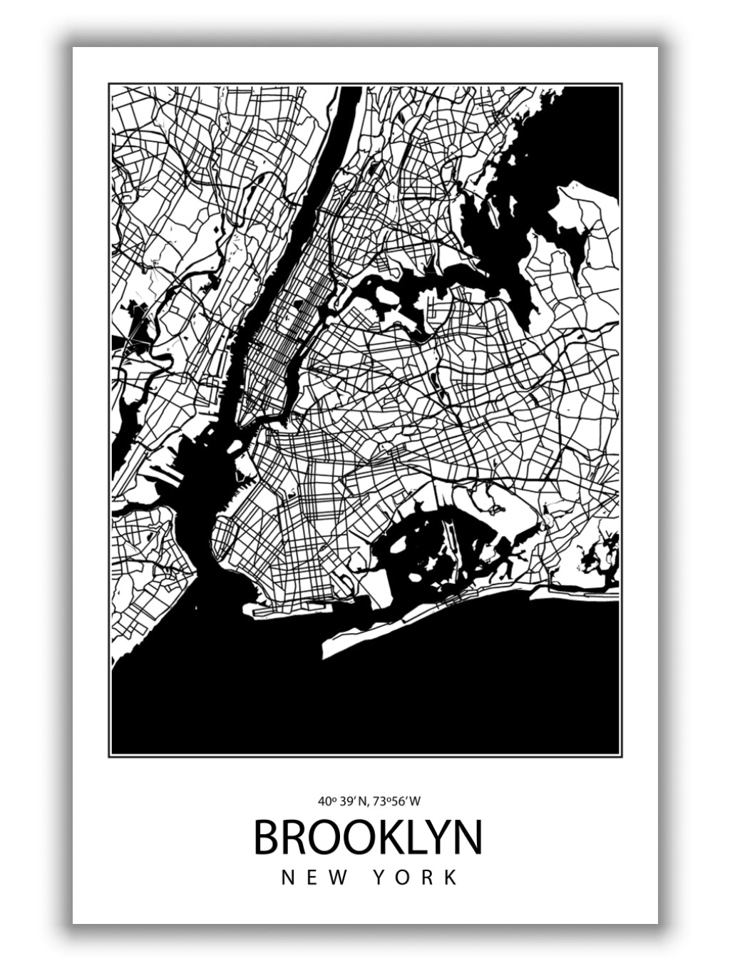 Map of Brooklyn New York