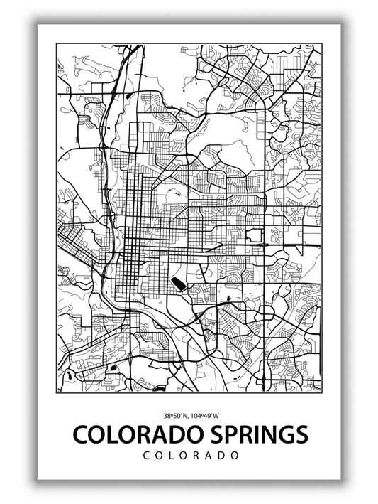 Map of Colorado Springs