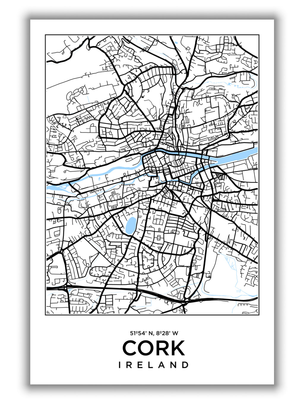 Map of Cork Ireland