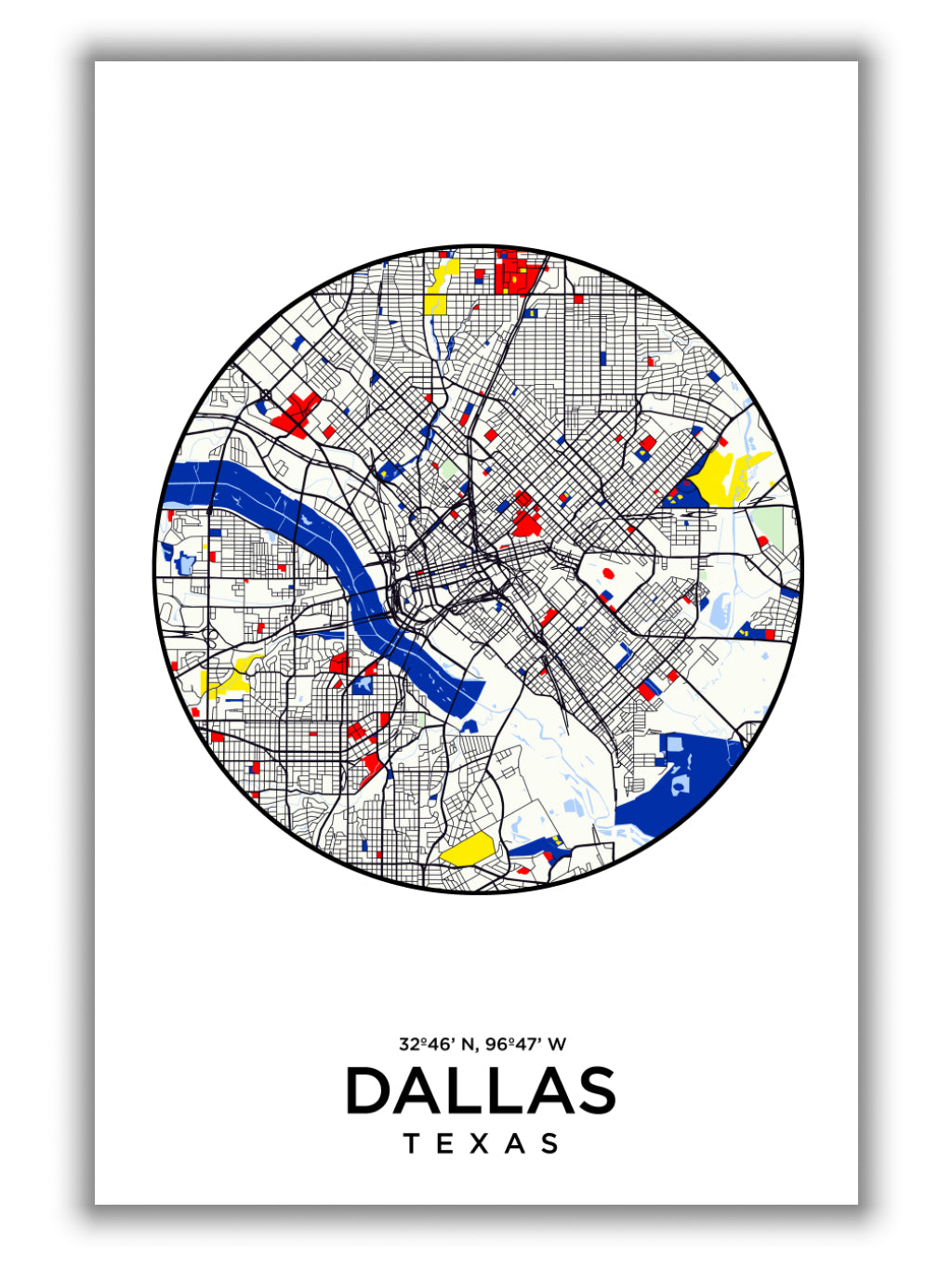 Map of Dallas Texas 1