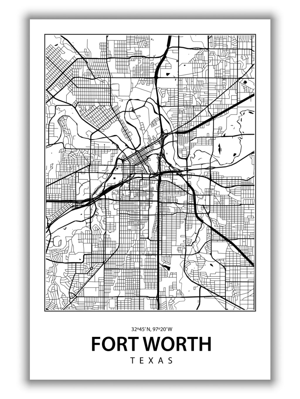 Map of Fort Worth