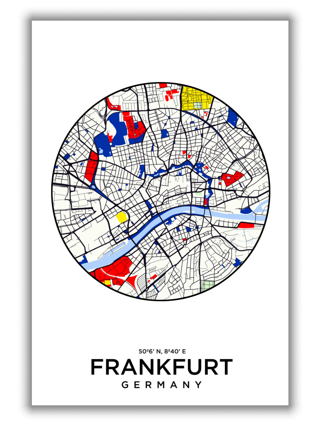 Map of Frankfurt