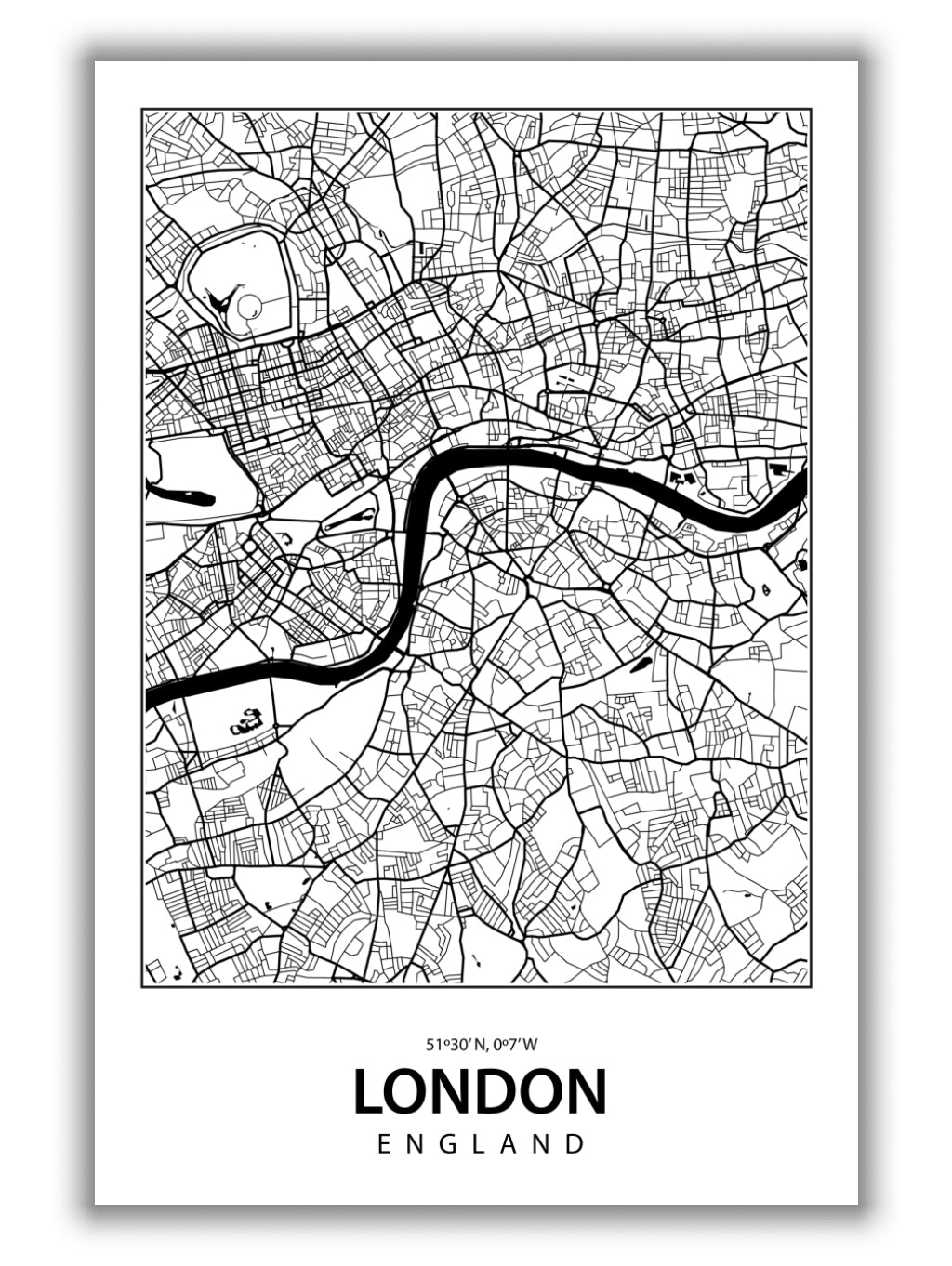 Map of London England