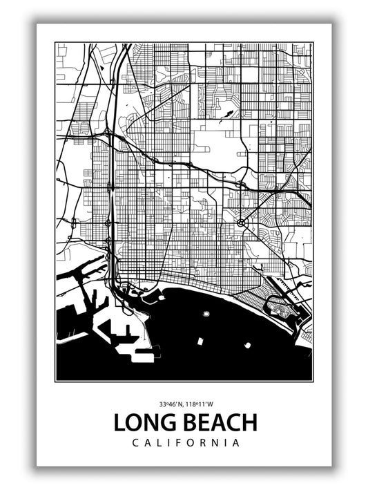 Map of Long Beach California