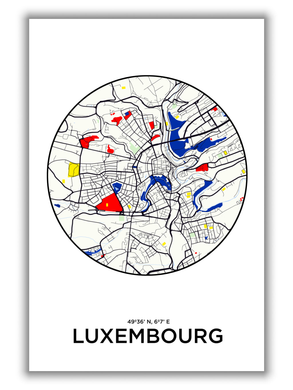 Map of Luxembourg