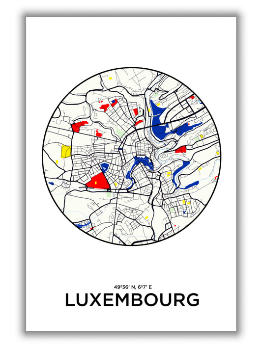 Map of Luxembourg